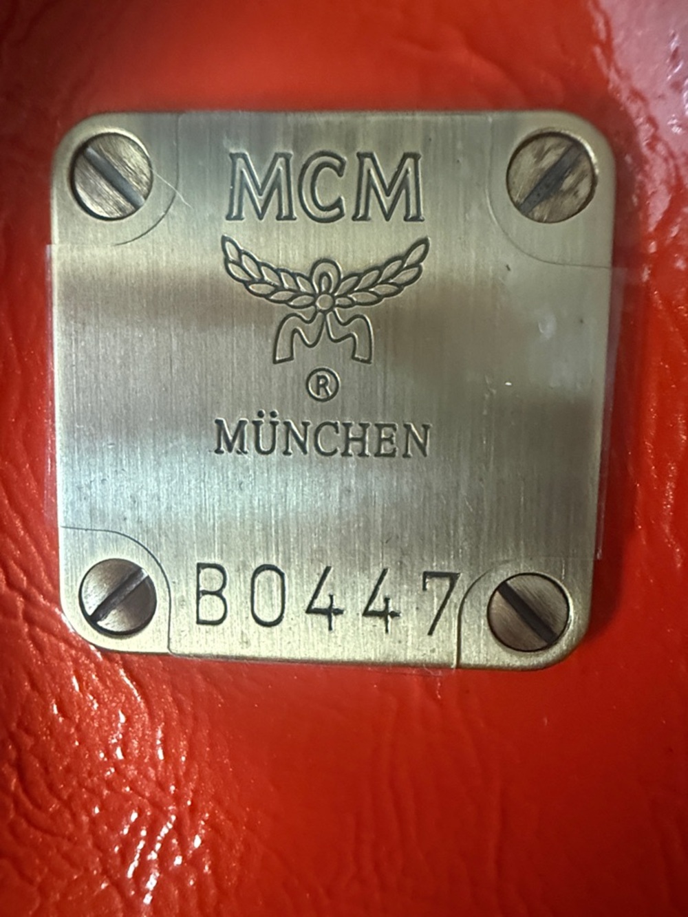 Authentic MCM München Red Patent Leather Satchel w/Crossbody Strap & Dust Bag - Picture 8 of 11